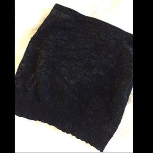 Black Lace Mini Skirt body shaper